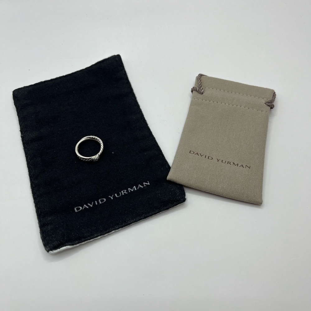 David Yurman Petite Diamond X Ring - Picture 4 of 11